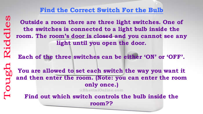 Whatsapp the Correct Switch For the Bulb | BhaviniOnline.com
