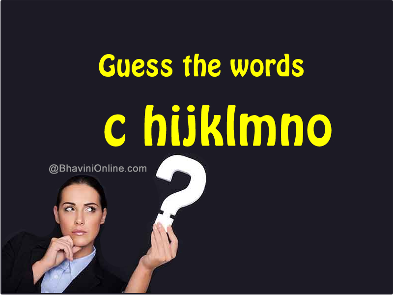 Rebus Guess the words C HIJKLMNO