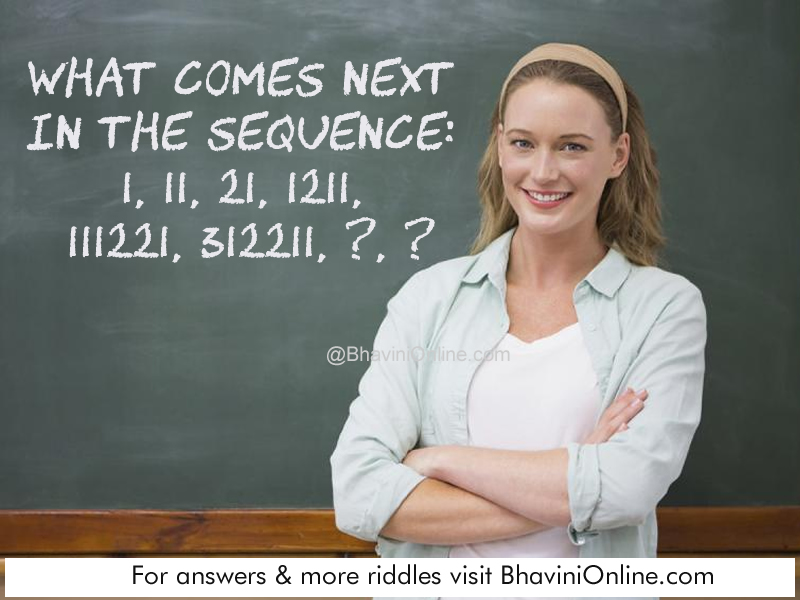 1 11 21 1211 111221 312211 13112221
