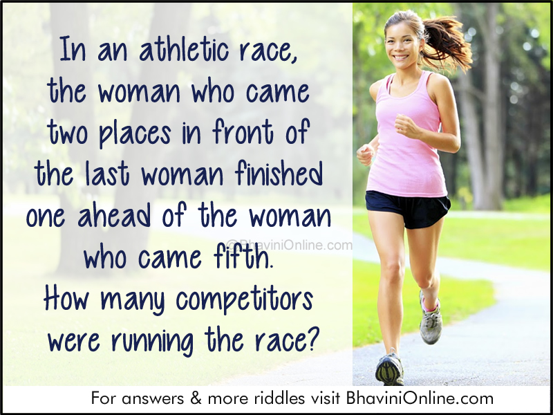Logical Riddle: How Many Competitors Were Running The Race ...